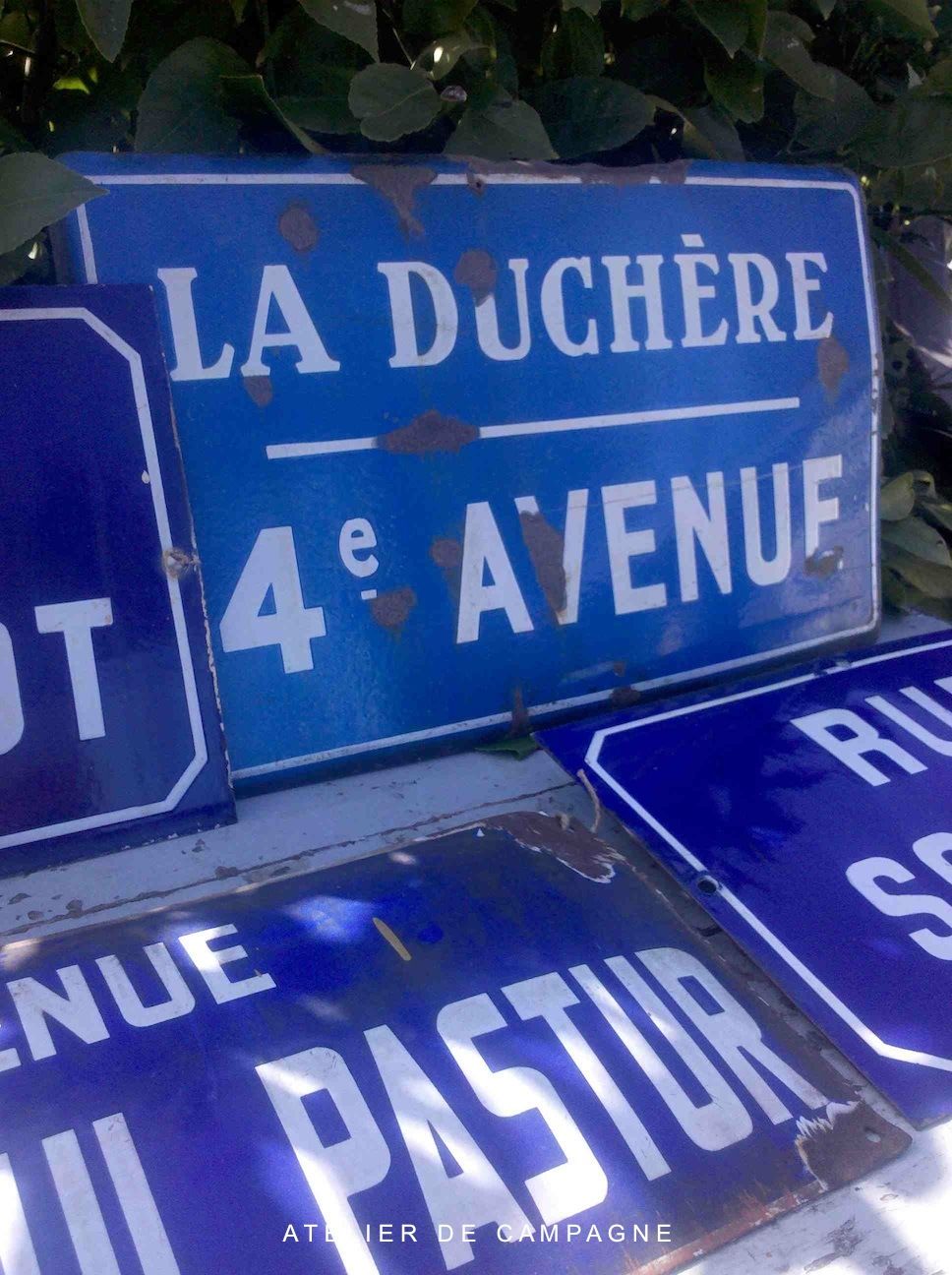 French Enamel Road Signs and Traffic Signs