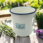 image French traditional enamel  irrigator pot or planter 