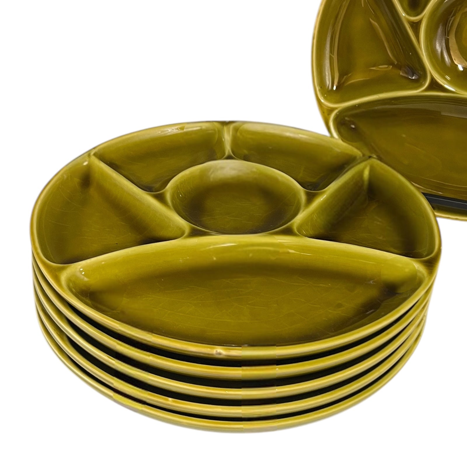 stacked fondue plates