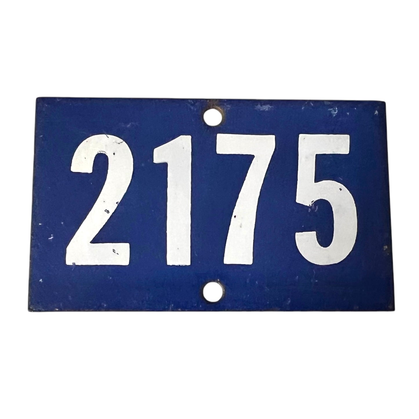 Vintage French Enamel Number Plaque – 1960s Railway/House/Gate Signs (2170–2179)