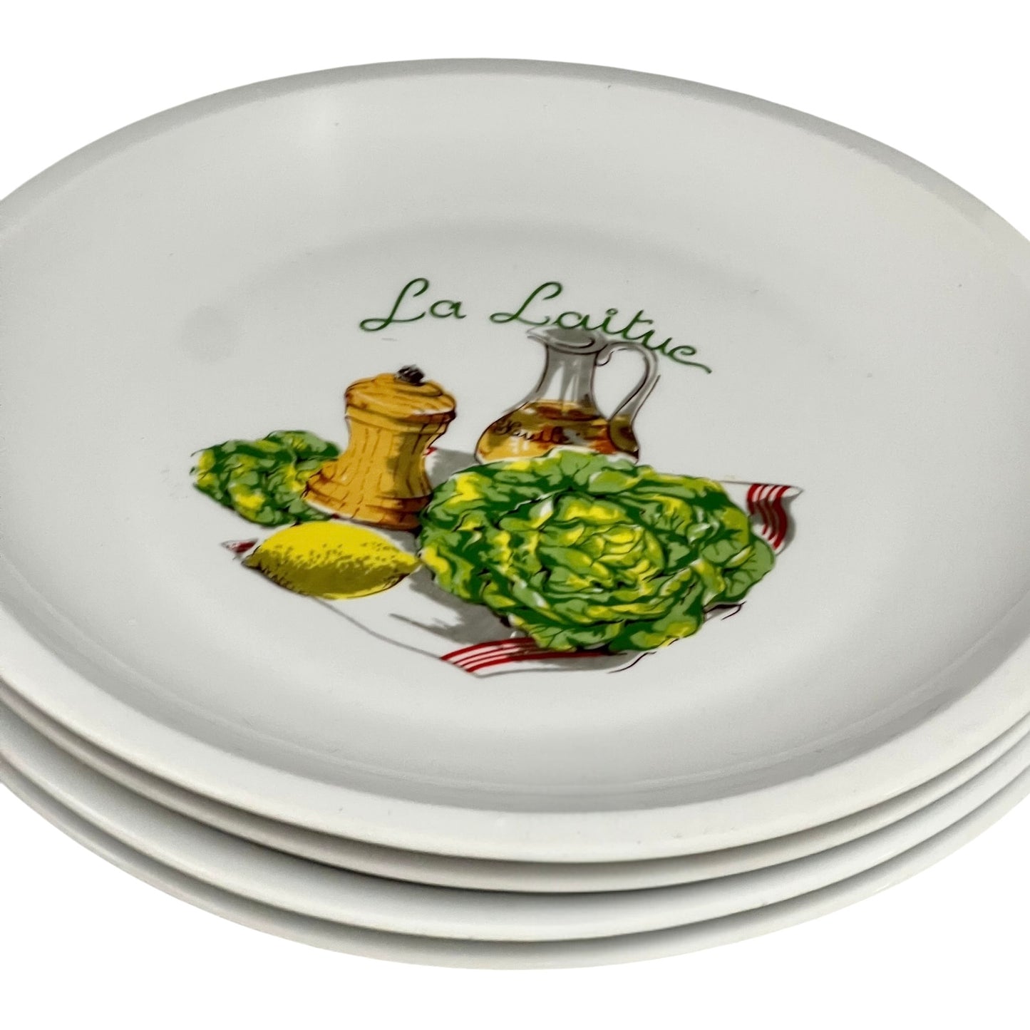 5 French Salad Plates