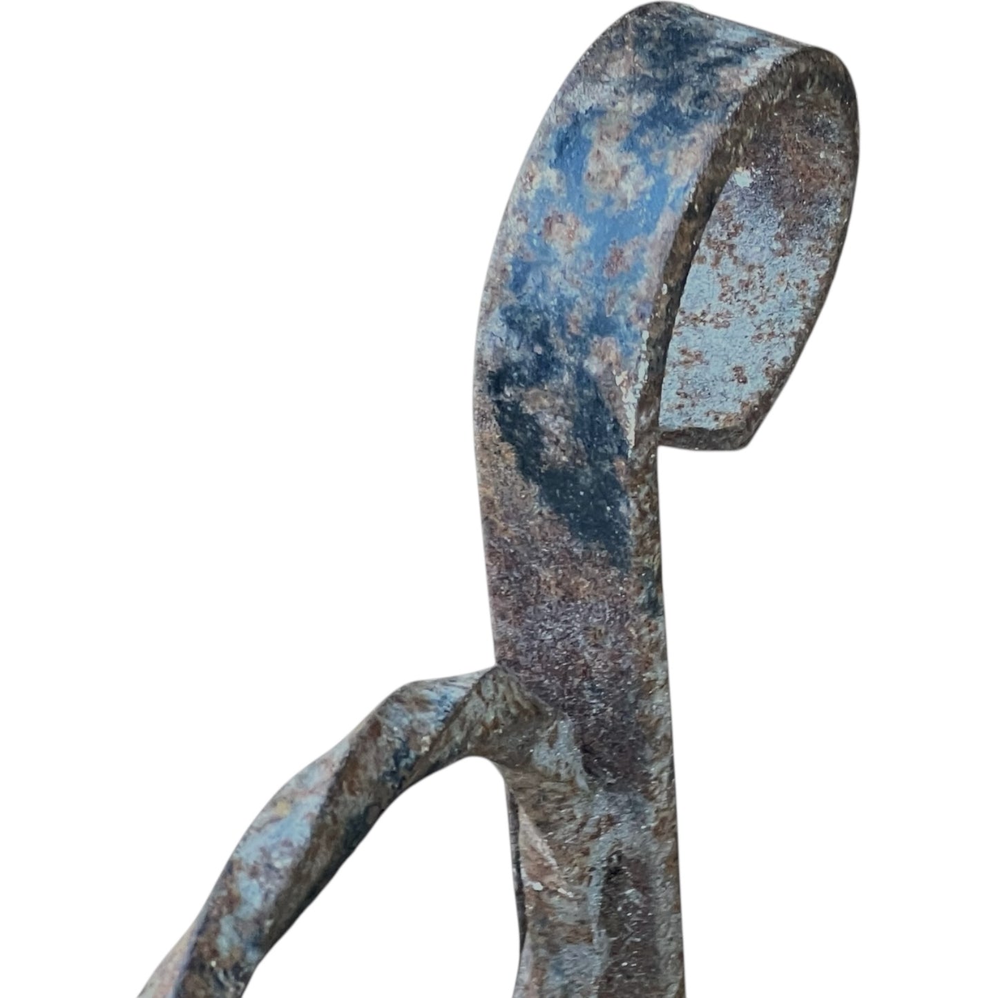 close up view of iron planter