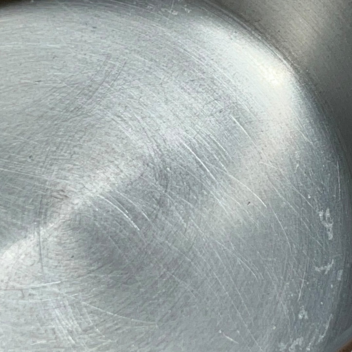 inside lining of French copper pan