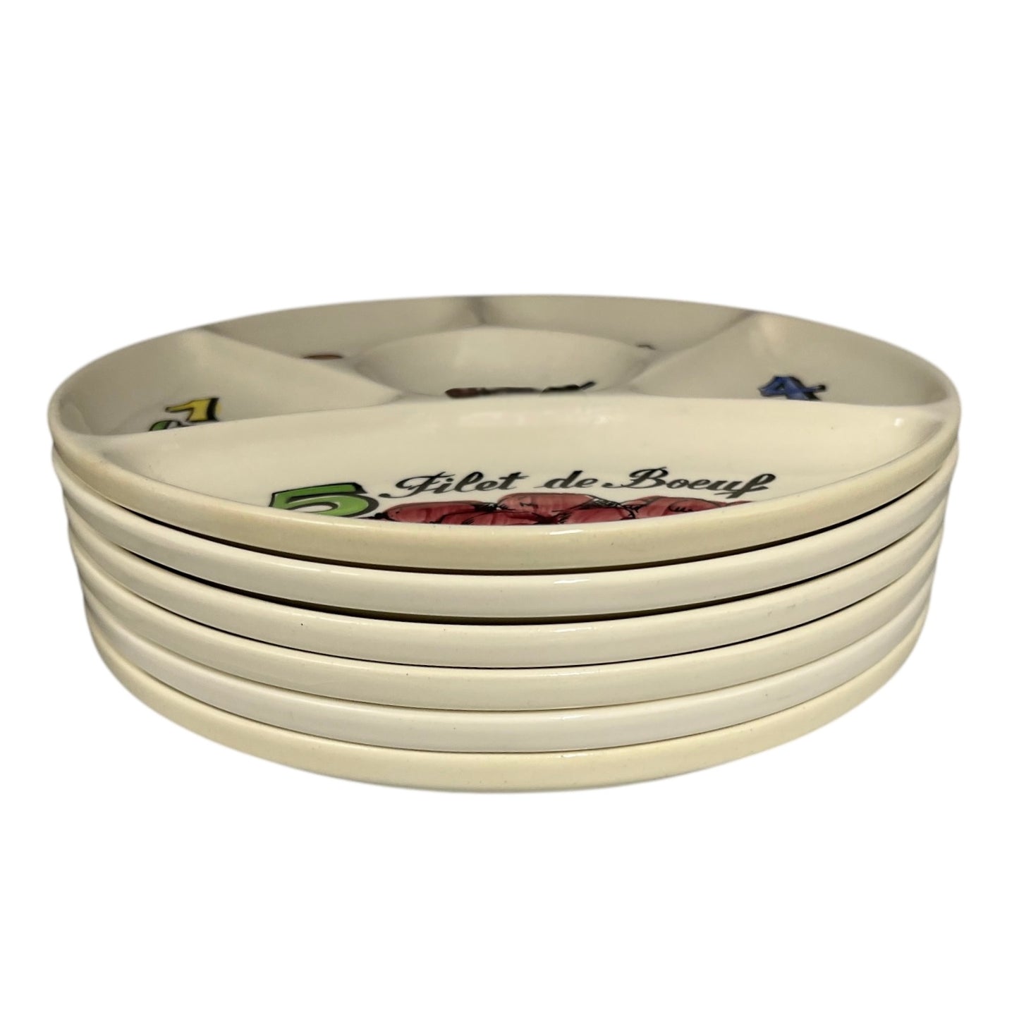 Fondue plate stack