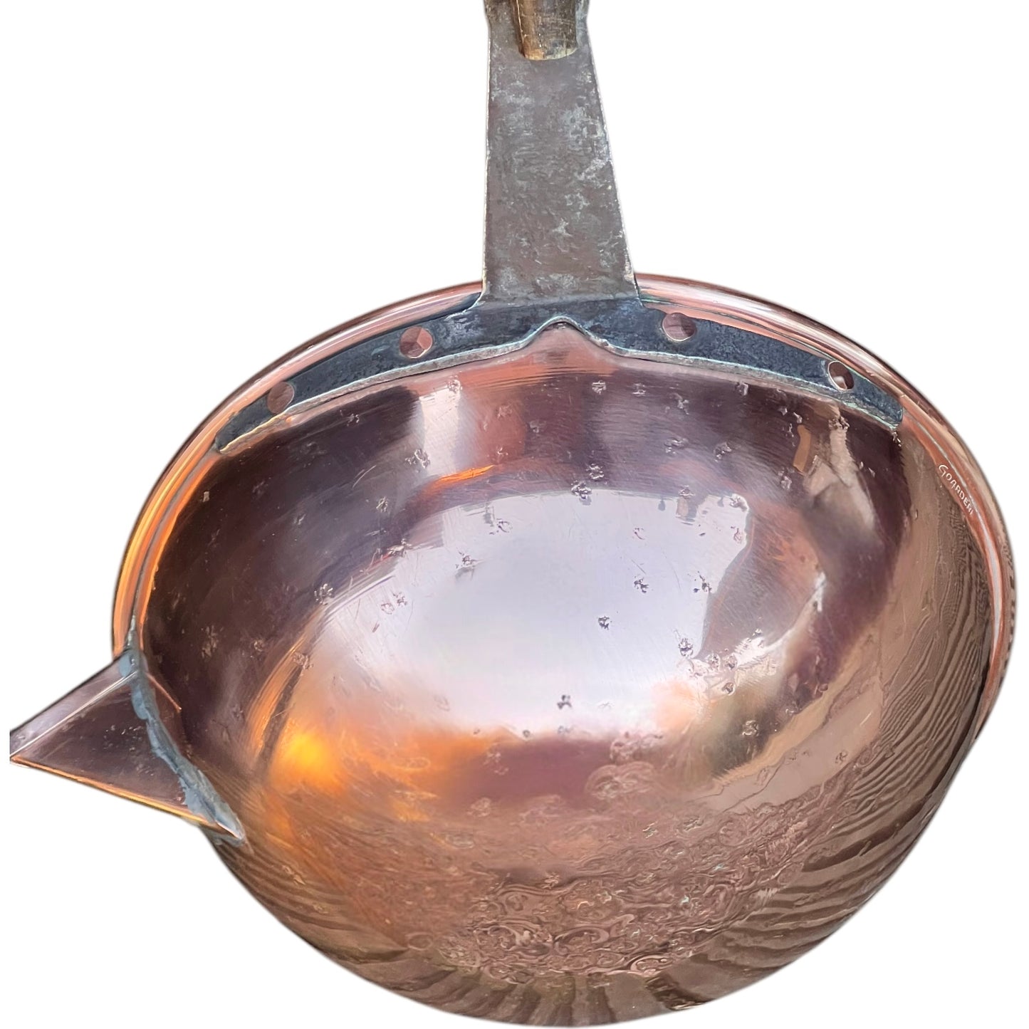 scoop of copper ladle