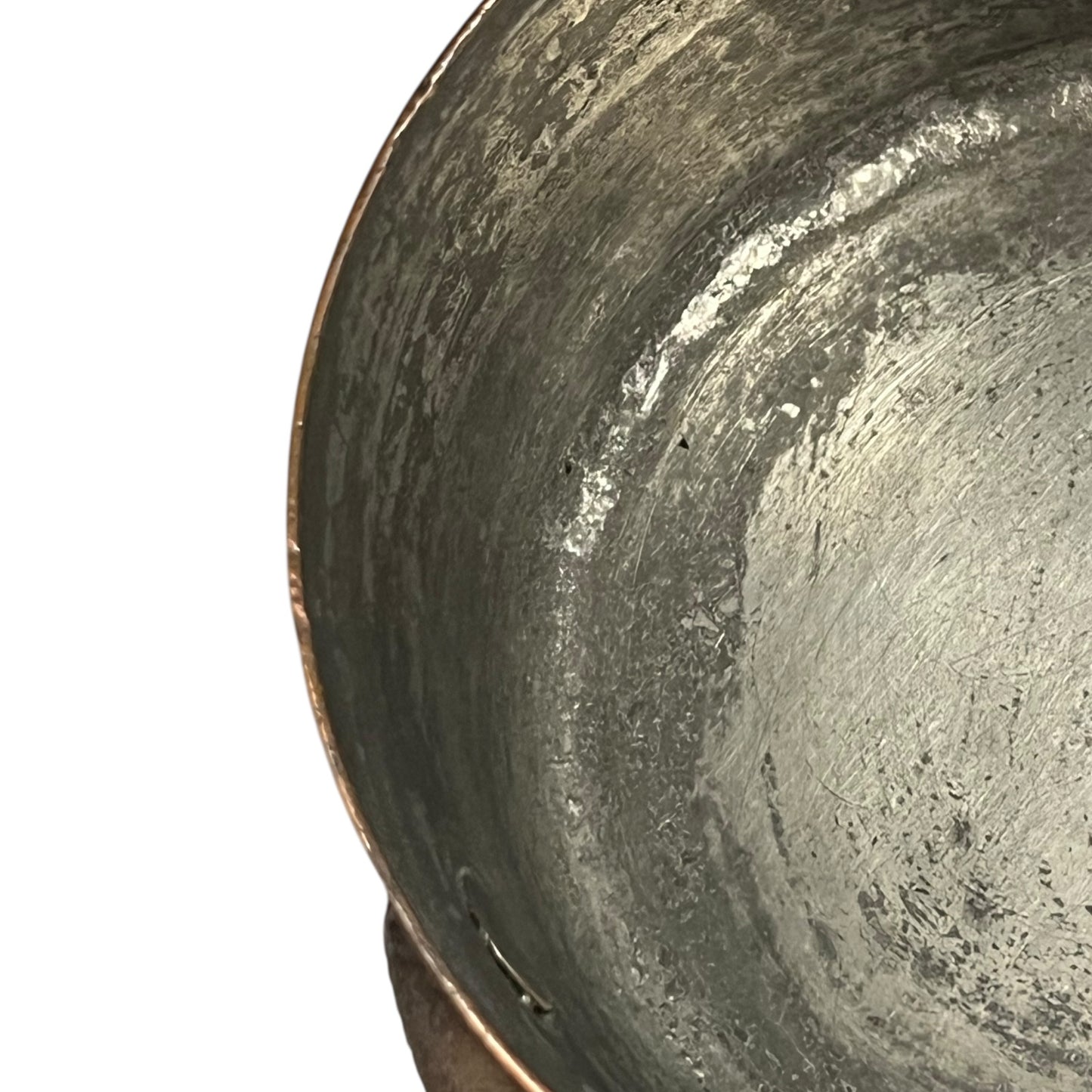 inside image of copper pan
