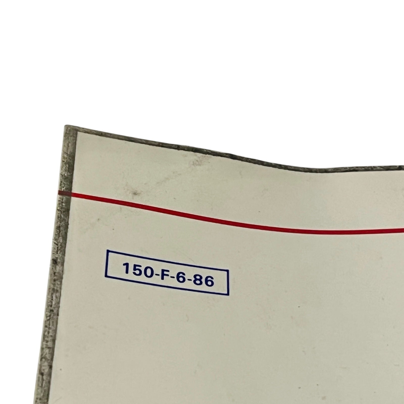close up image of service manual