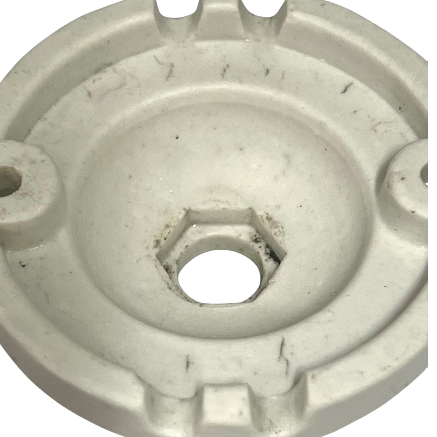 close of ceiling rose underside