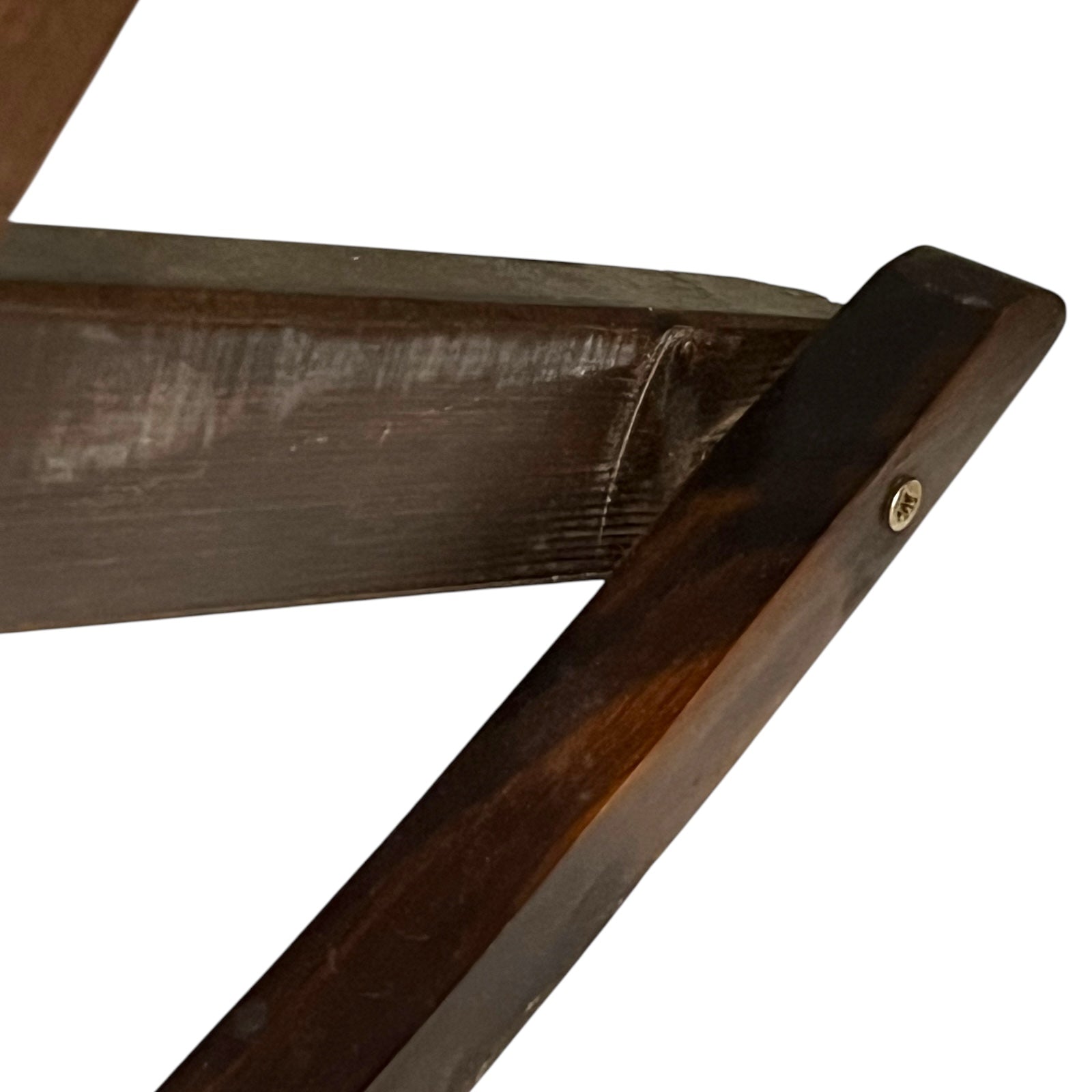 slotted wood on footstool