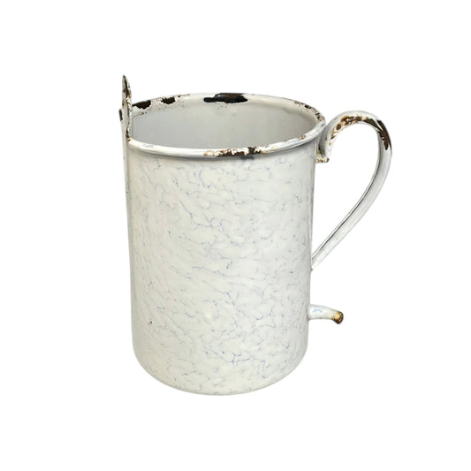 Vintage French Enamel Irrigator Garden Planter Kitchen Jug