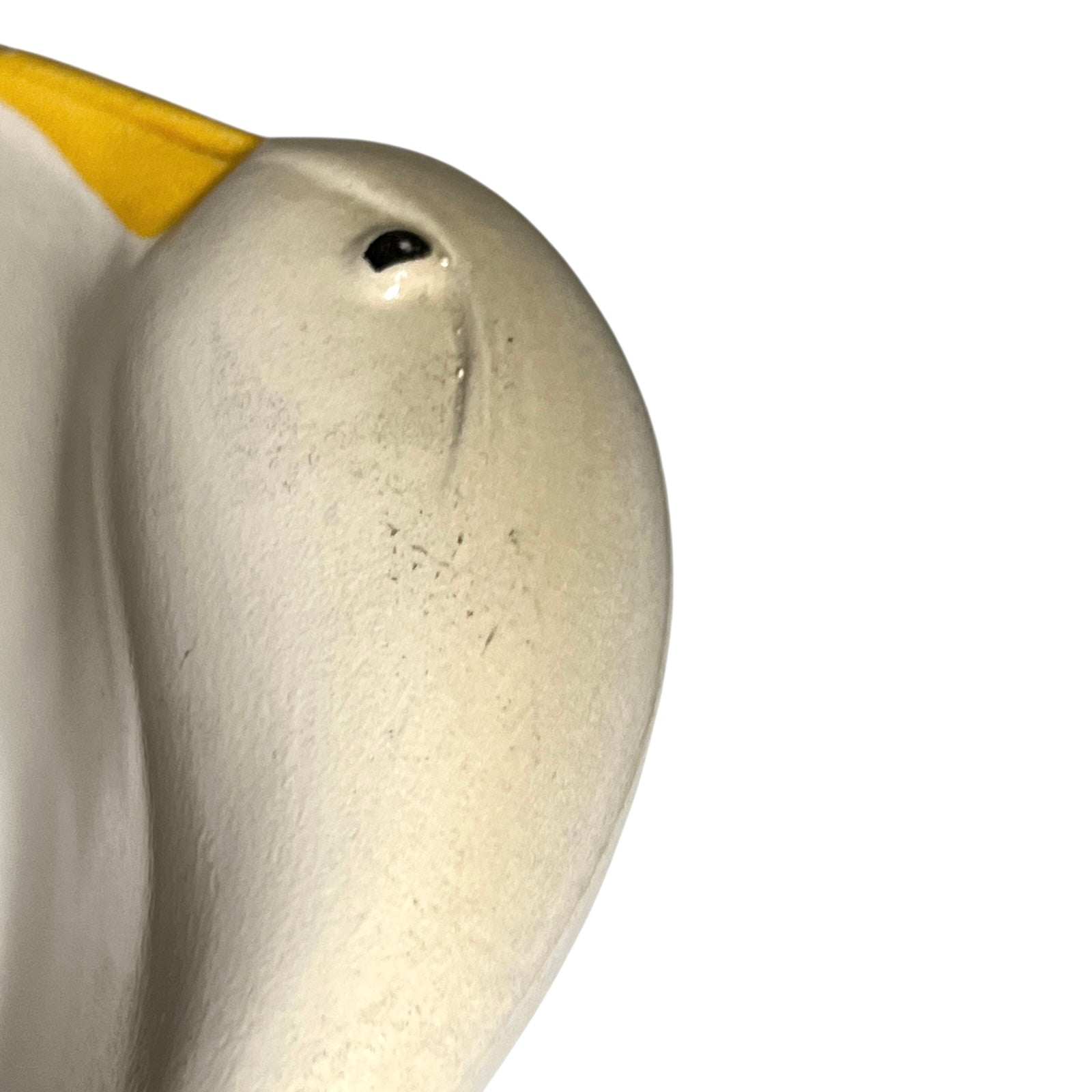 close up of goose dish head