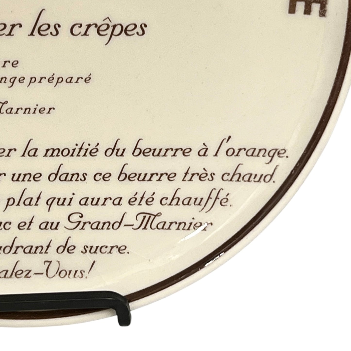 close up of Crepe Suzette Plate