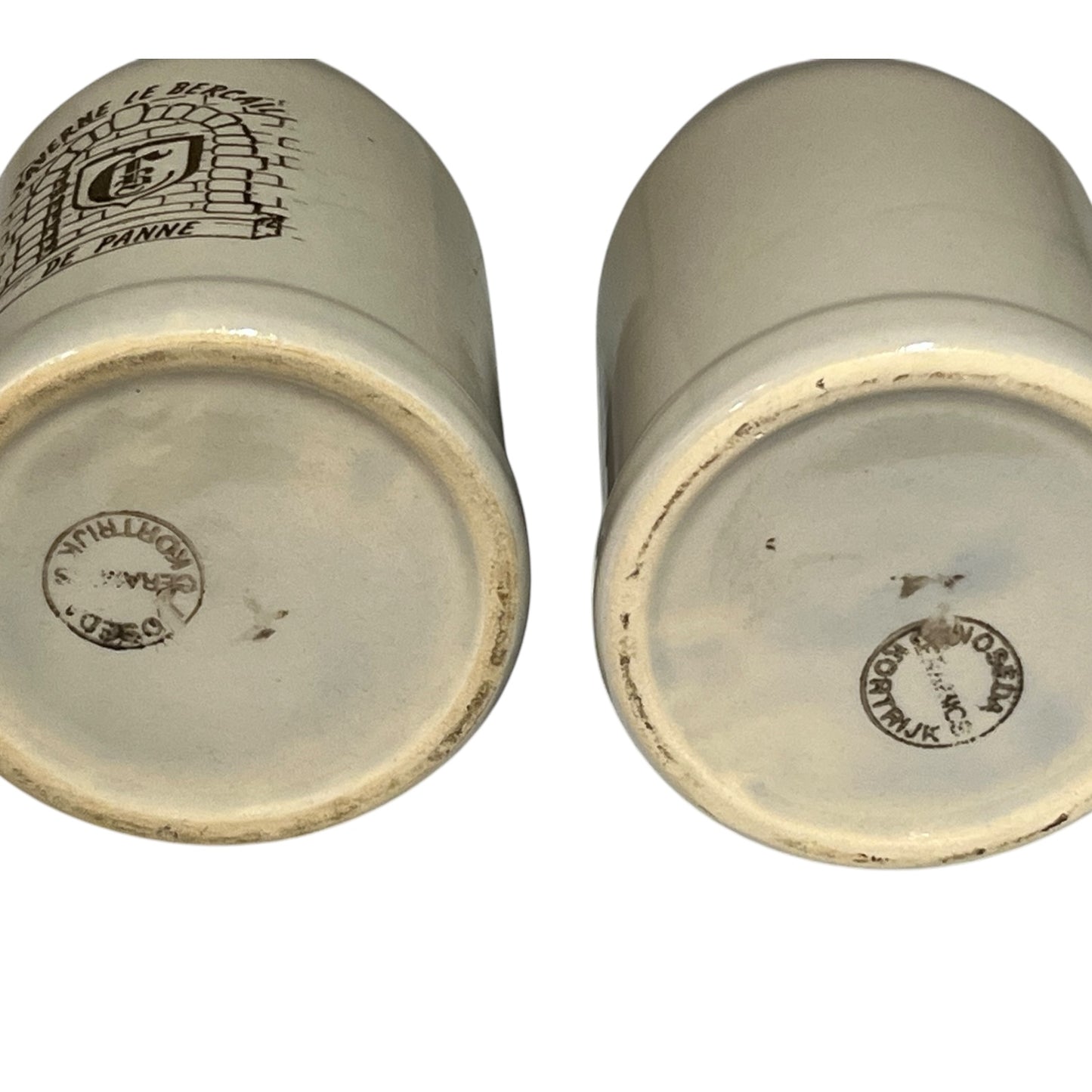 base view of a Belgian beer steins