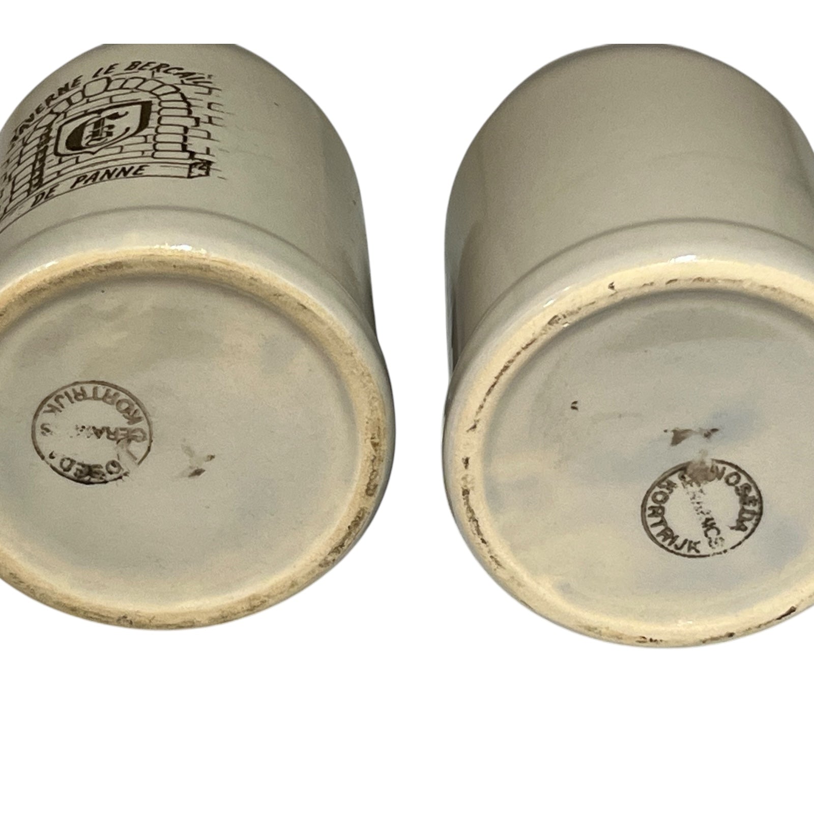 base view of a Belgian beer steins