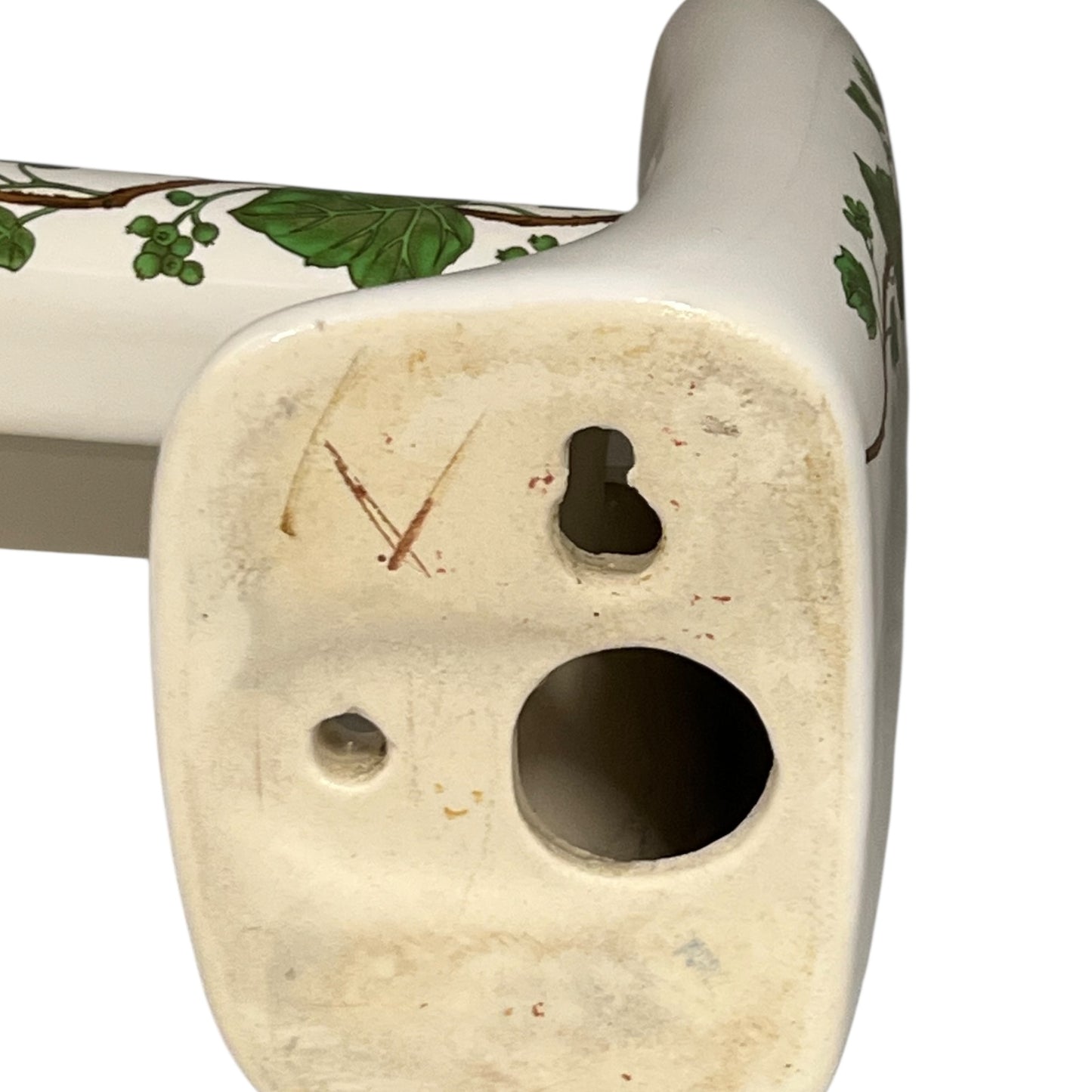 porcelain rear view of end bracket
