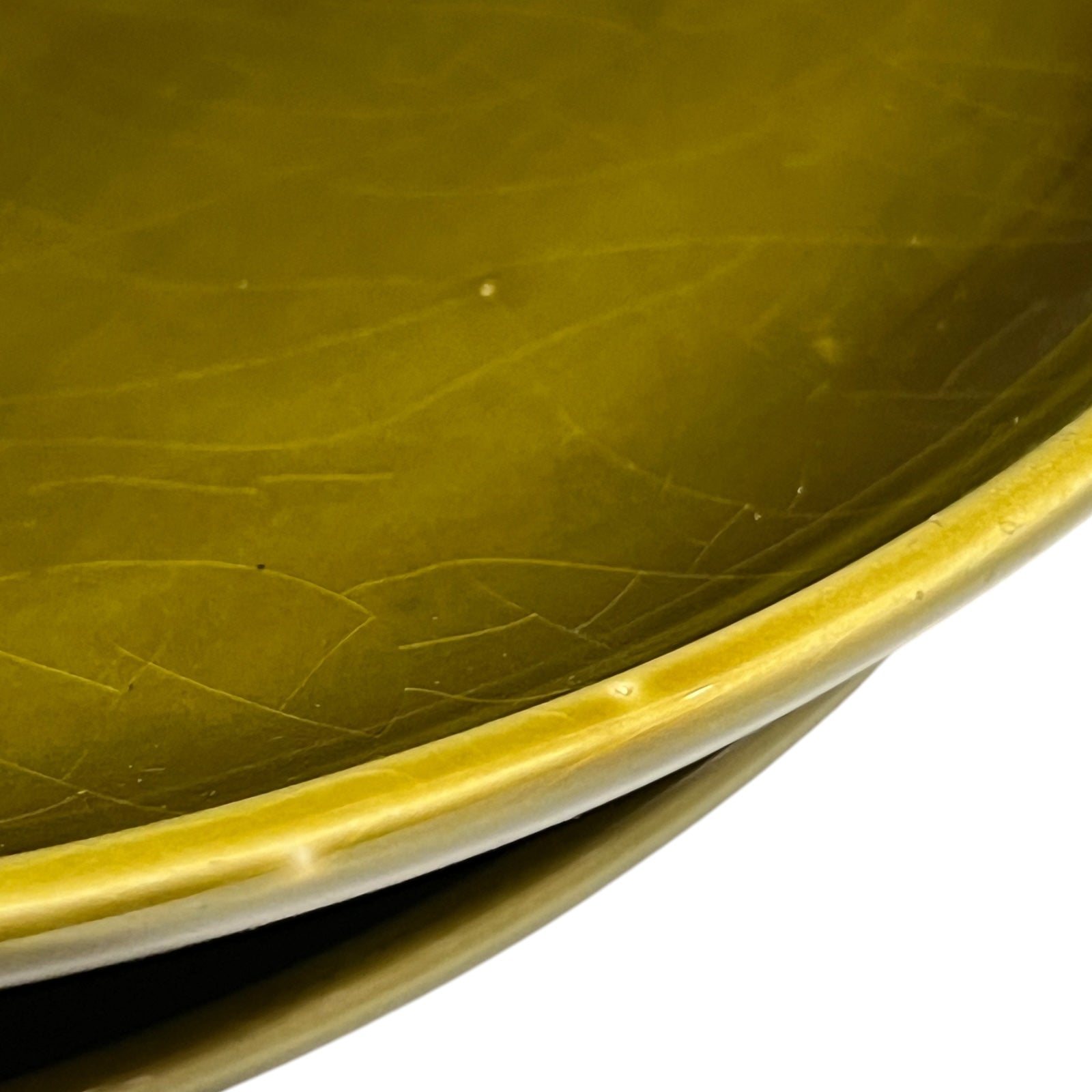 close up view on fondue plates