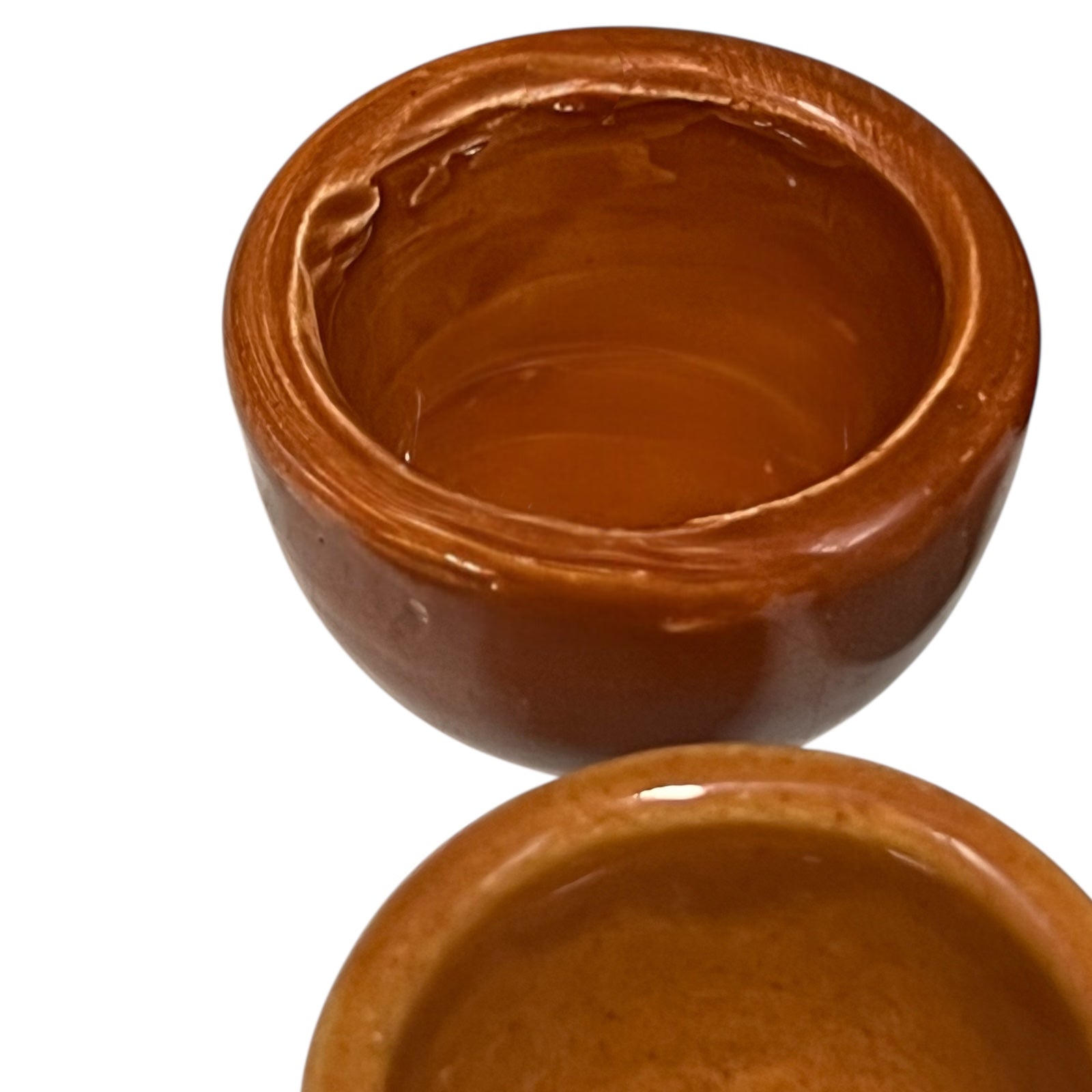 Set of 8 Vintage French Ceramic Escargot Cups, Small Snail Serving Pots for sale