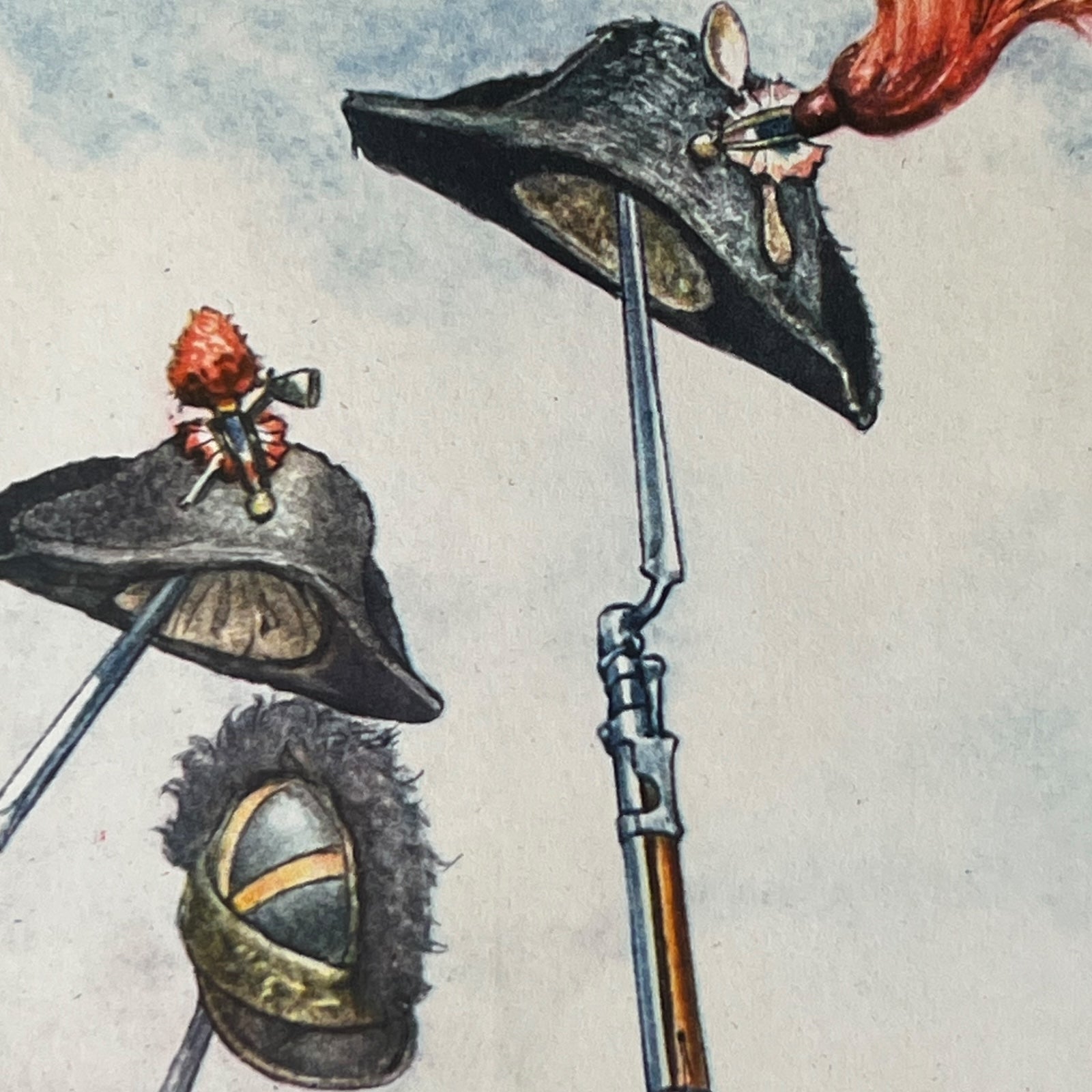 close up of French poster