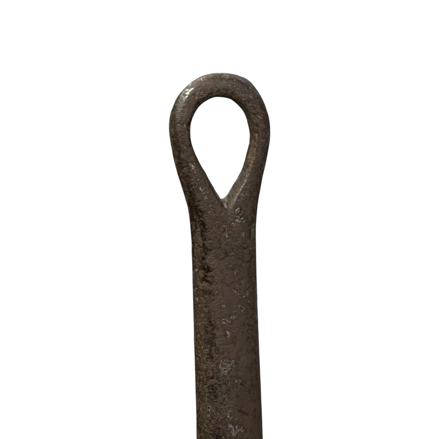 French vintage copper pan lid handle 20cm on a white background