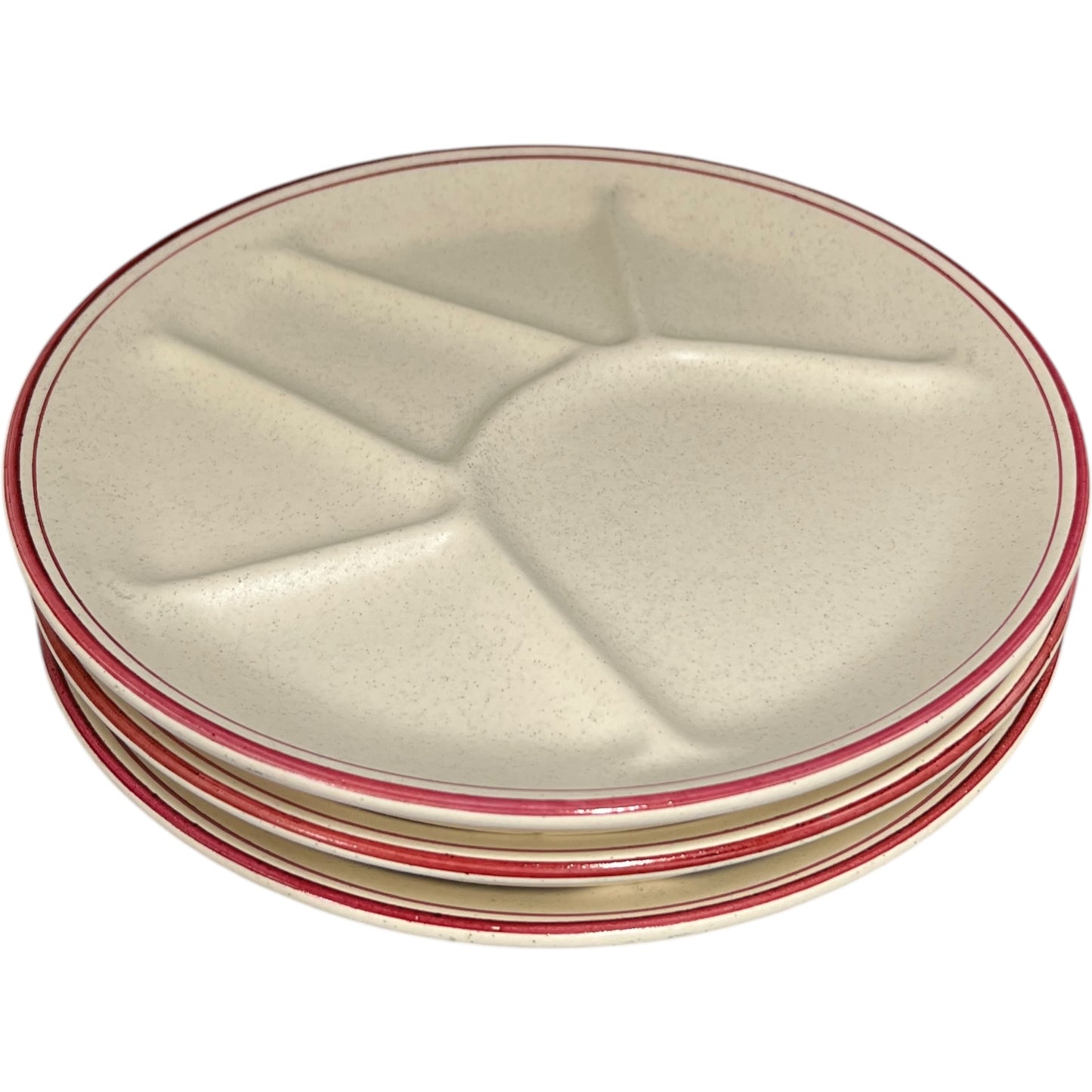 close up view of French Vintage Fondue Plates