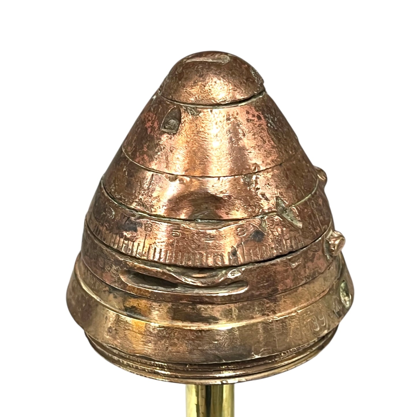 WW1 Brass 18 Pounder Internals including inert Artillery Fuse 85 (D4)