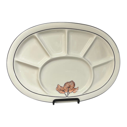 Set of 6 Vintage Goebel Oeslauer Sectioned Plates – West German Ceramics