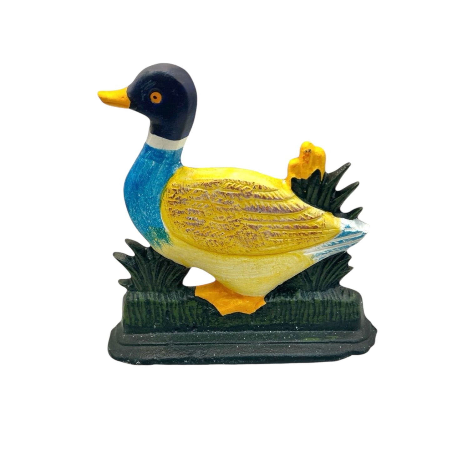 French Cast Iron Duck Door Stop, Farmhouse Chic Doorstop Wedge, Door Stay for sale from All Things French Store