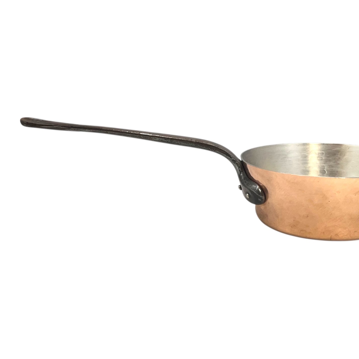 close up image of copper pan