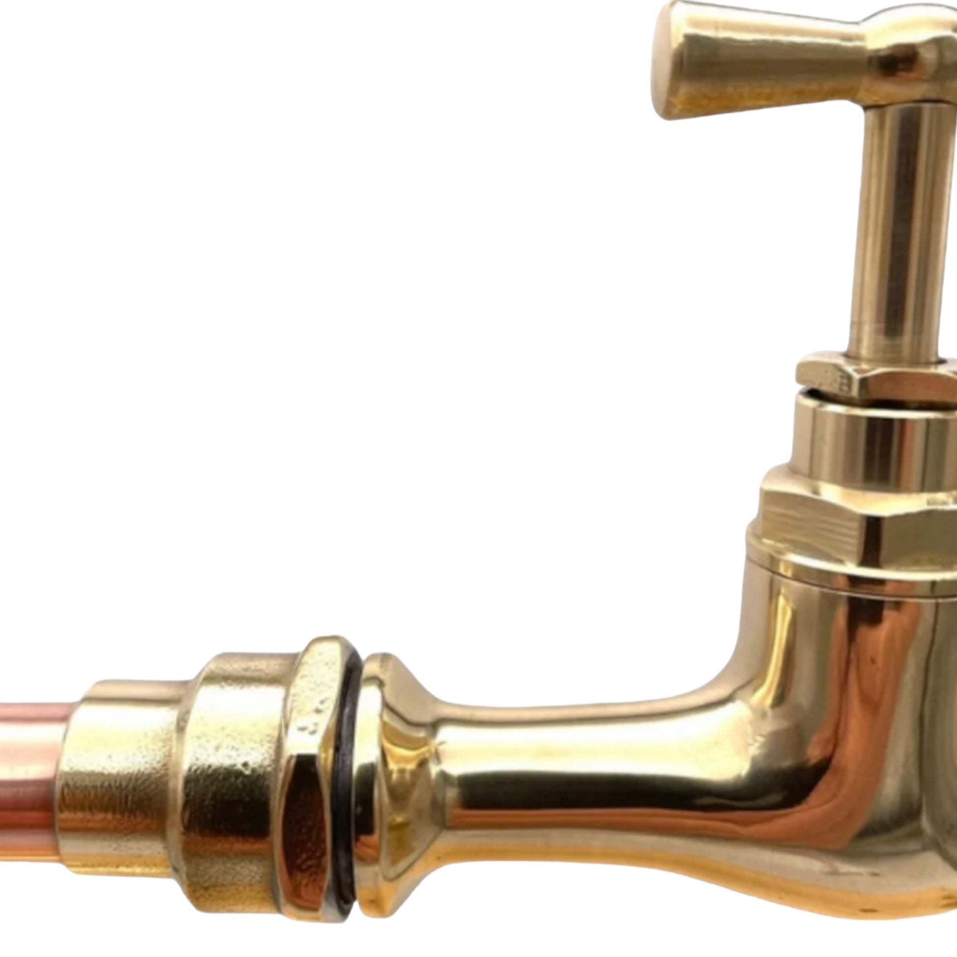 image pair of handmade copper and brass taps