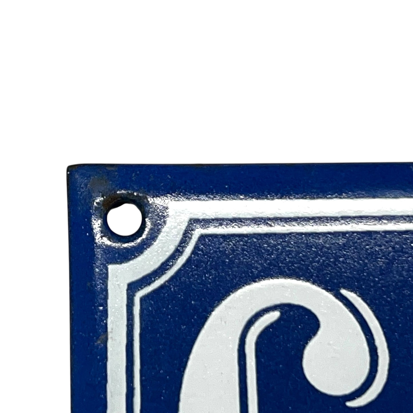 close up of French door number