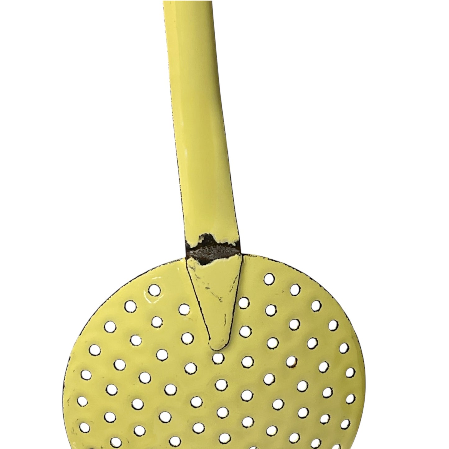 Vintage French Yellow Enamel Ladle & Skimmer Set – Kitchen Utensils