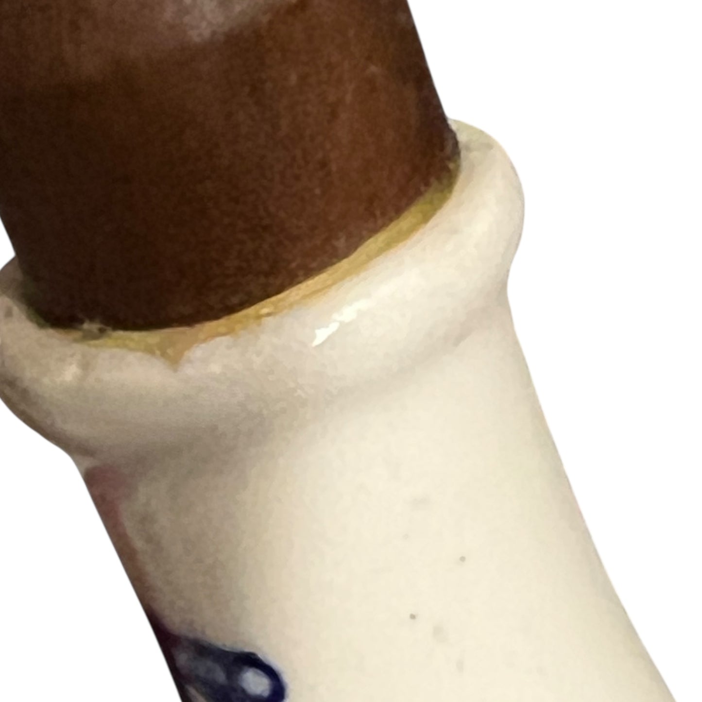 close up of salad servers handle