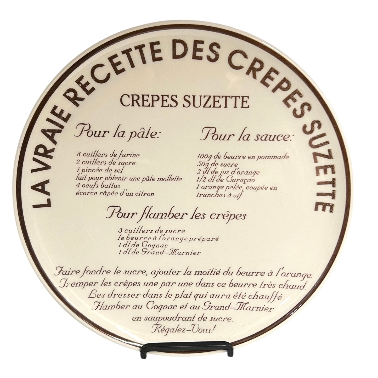 Crepe Suzette Plate