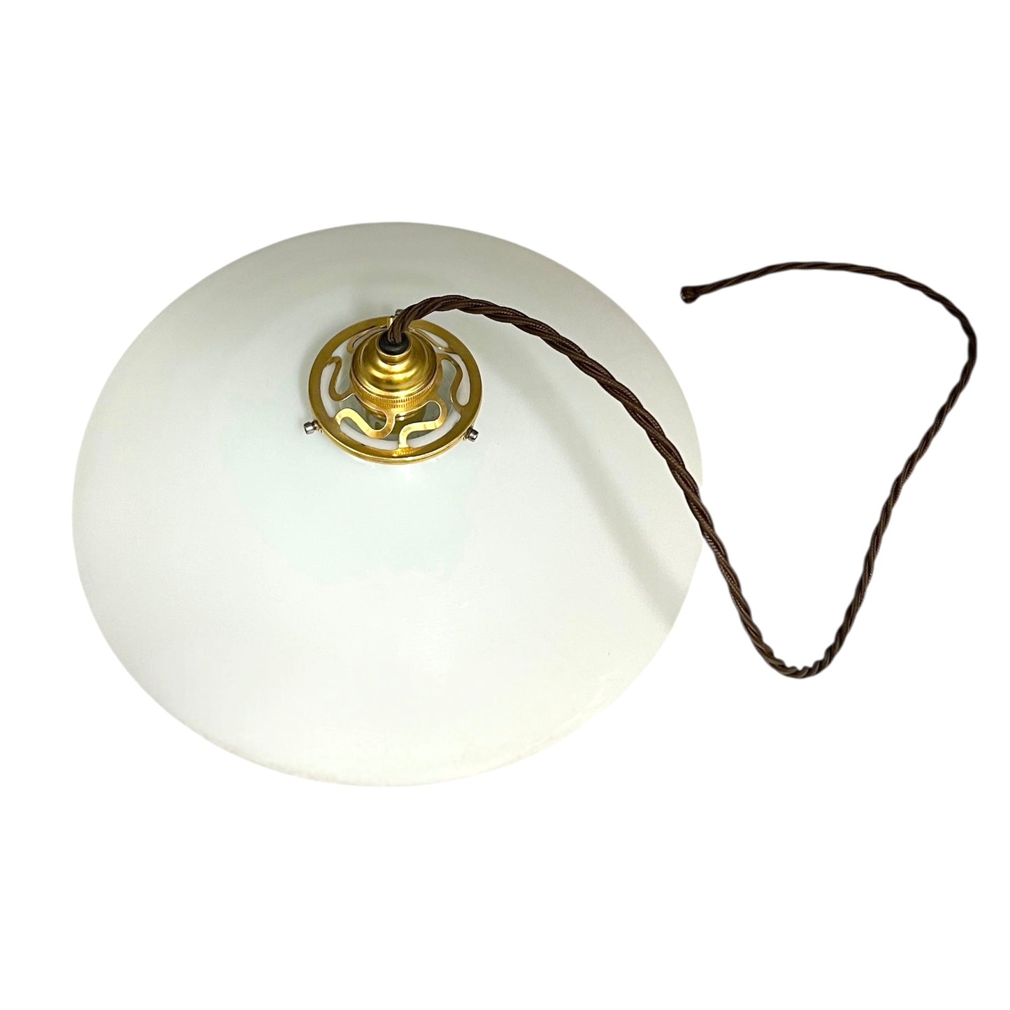 top view of glass lightshade