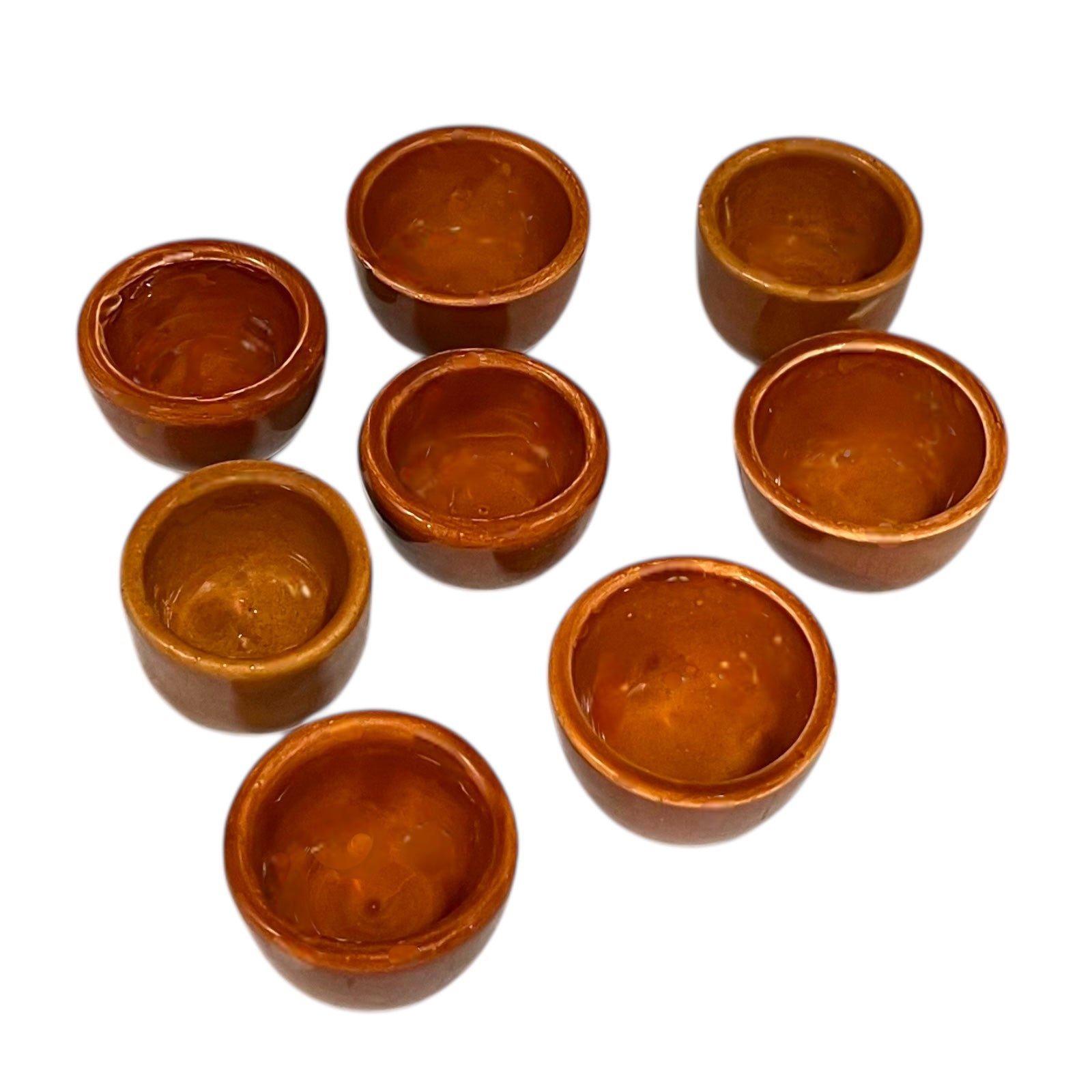 Set of 8 Vintage French Ceramic Escargot Cups, Small Snail Serving Pots for sale from All Things French Store