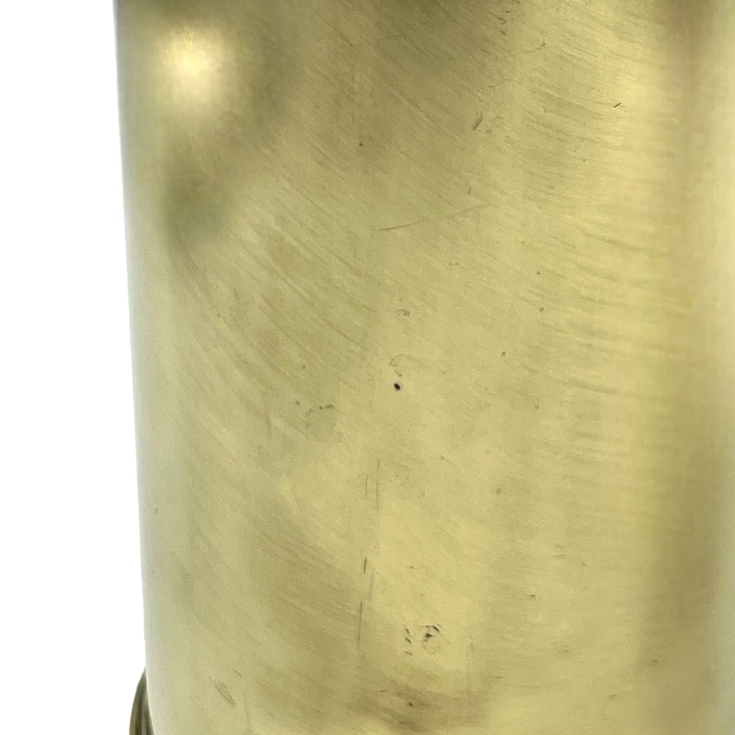 Pair of British 18 pounder brass shell case trench art vases