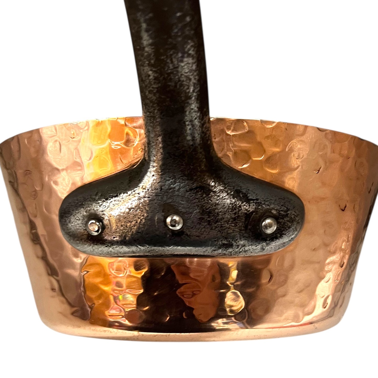 handle of copper saucepan