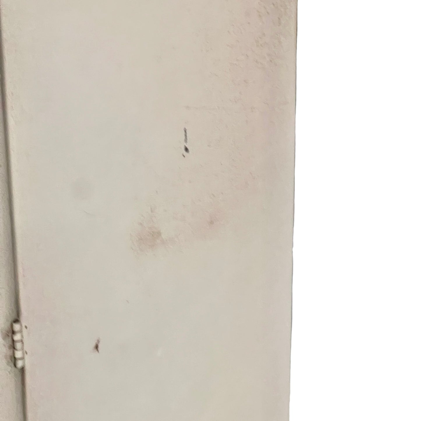 Close-up of a bathroom cabinet.