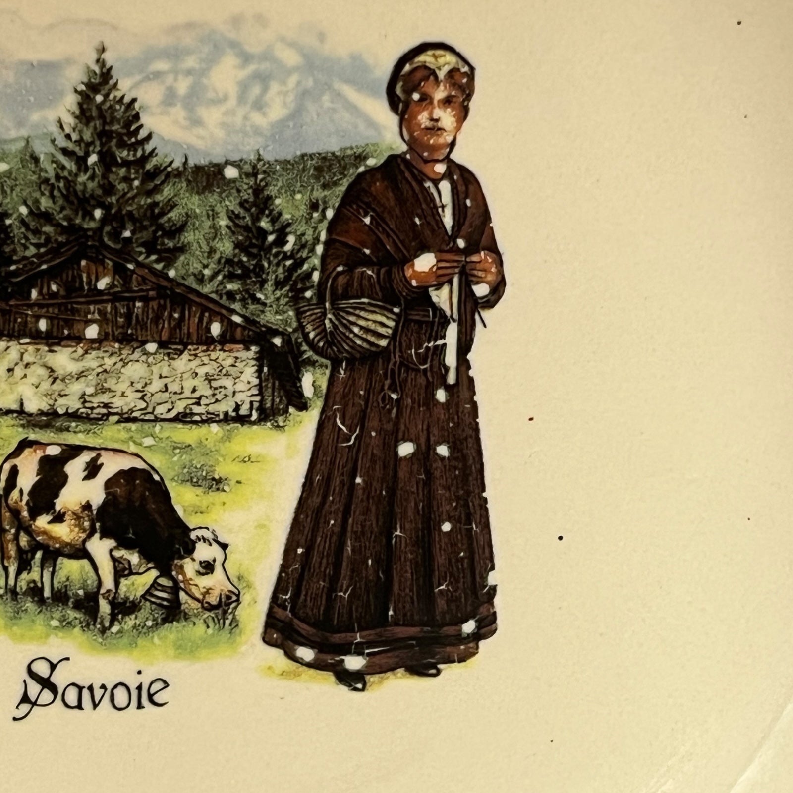 detail view of regional French plate