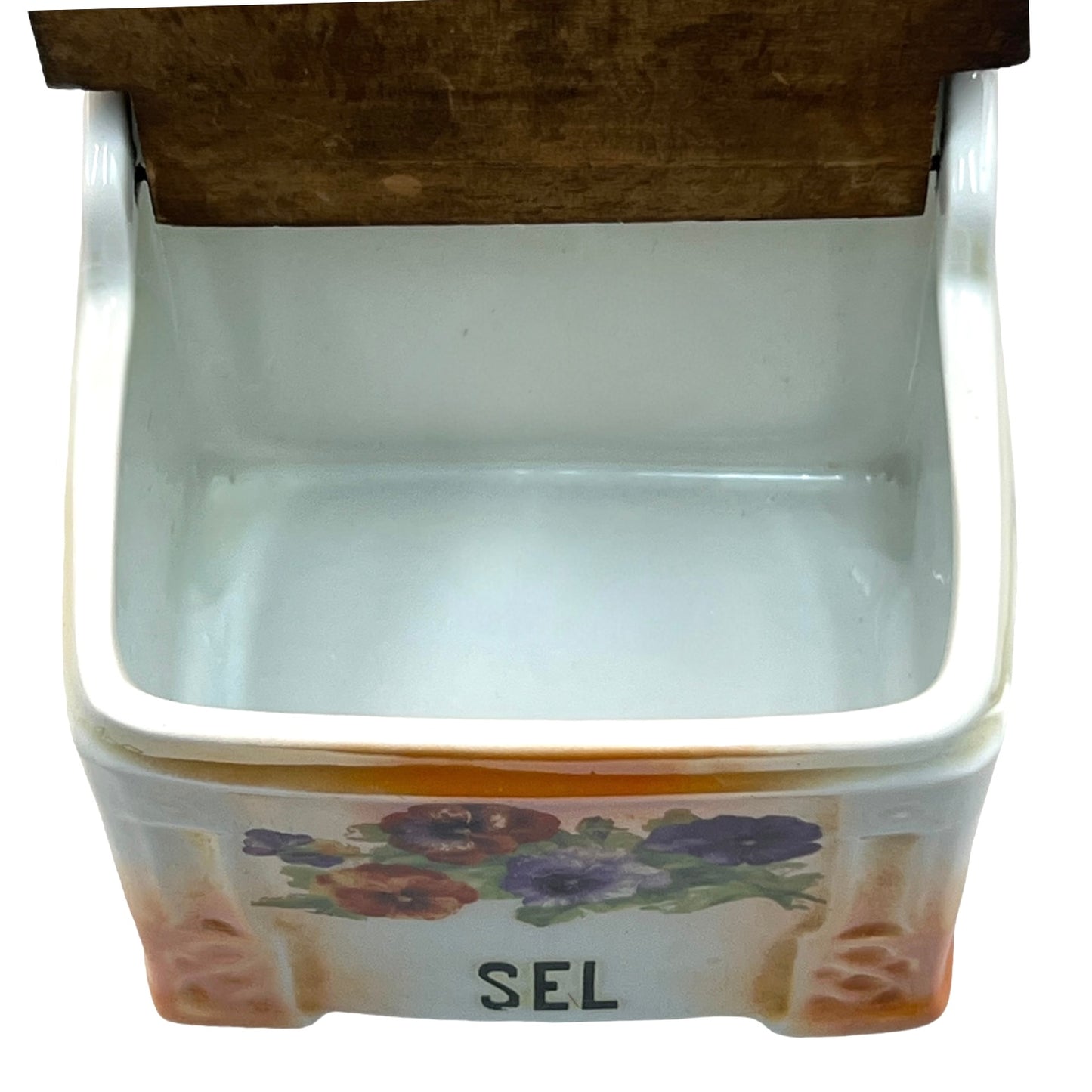 inside view of Vintage Salt Cellar