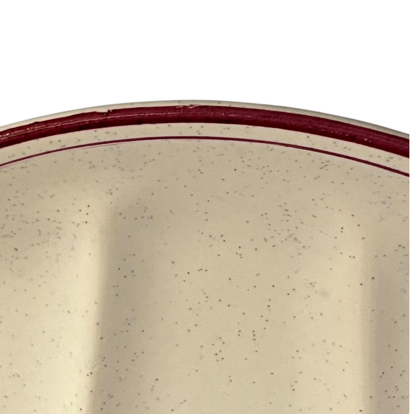 close up detail view of French Vintage Fondue Plates