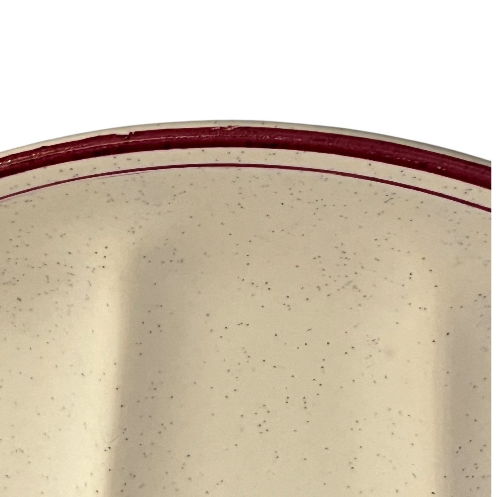 close up detail view of French Vintage Fondue Plates