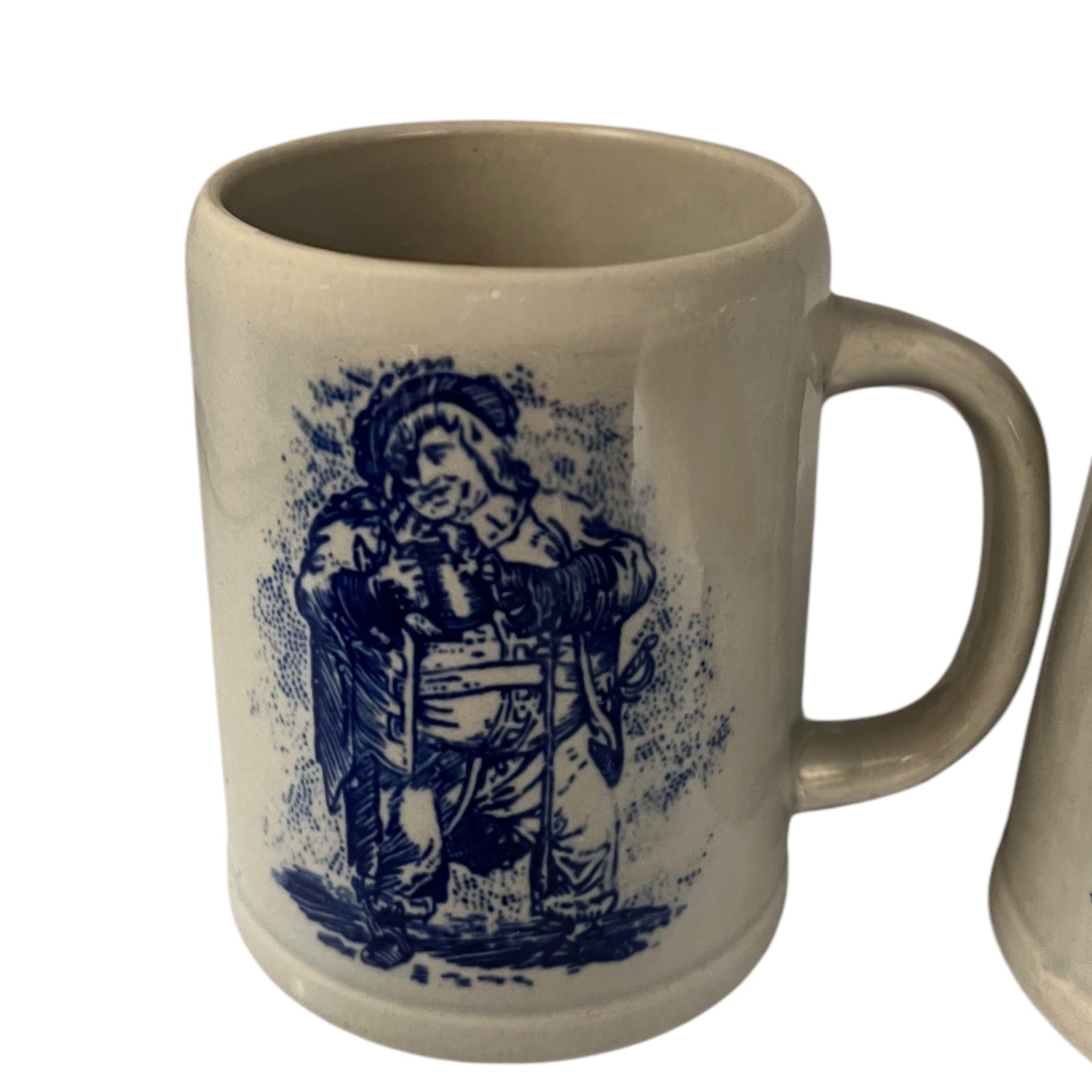 close up view of beer stein