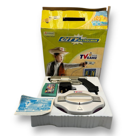 Vintage Game Console, City Patrolman Retro Gaming System with Game