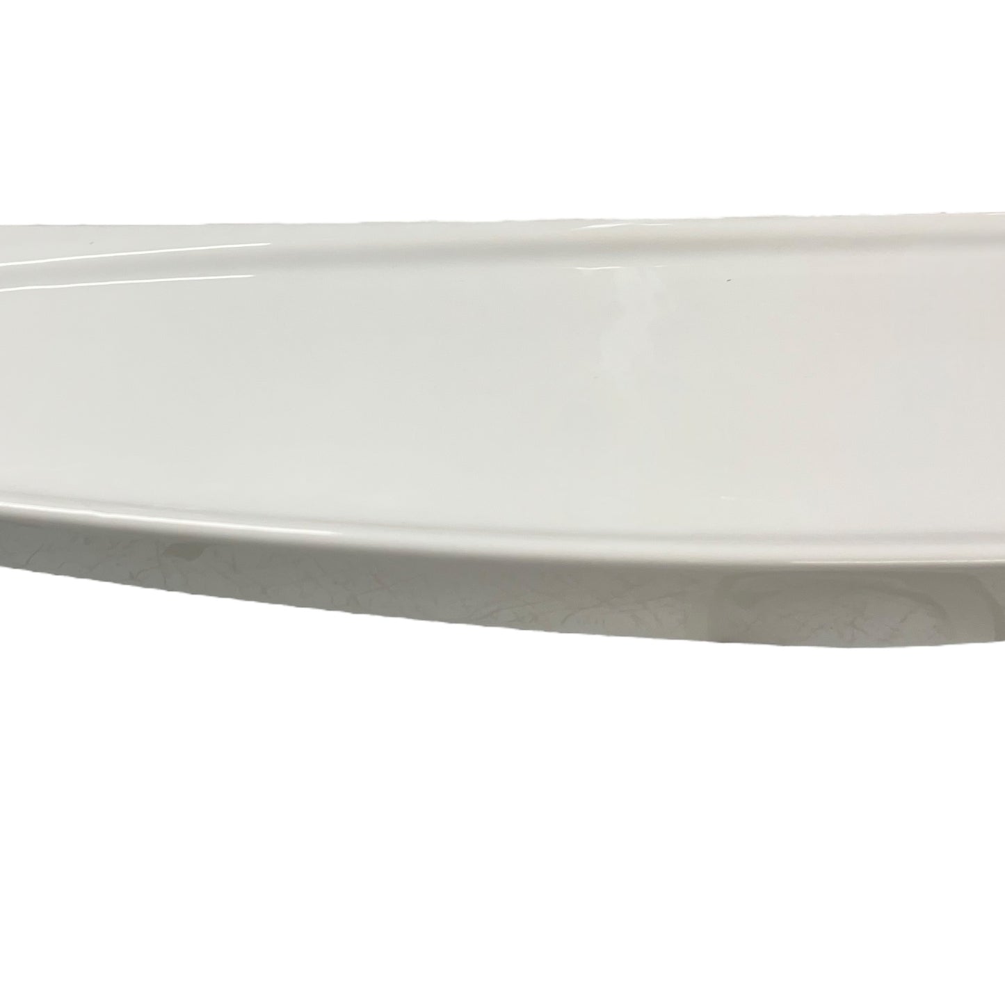 White ceramic shelf on a white background