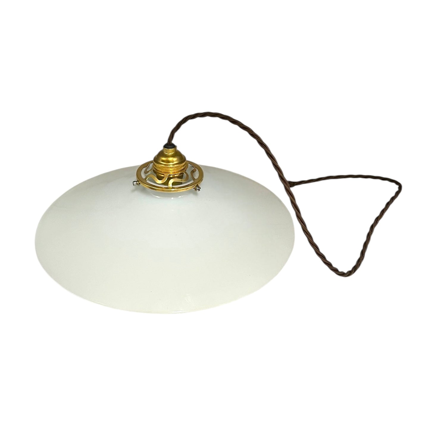 Vintage Milk Glass Ceiling Light for Living Room, French Pendant Lamp