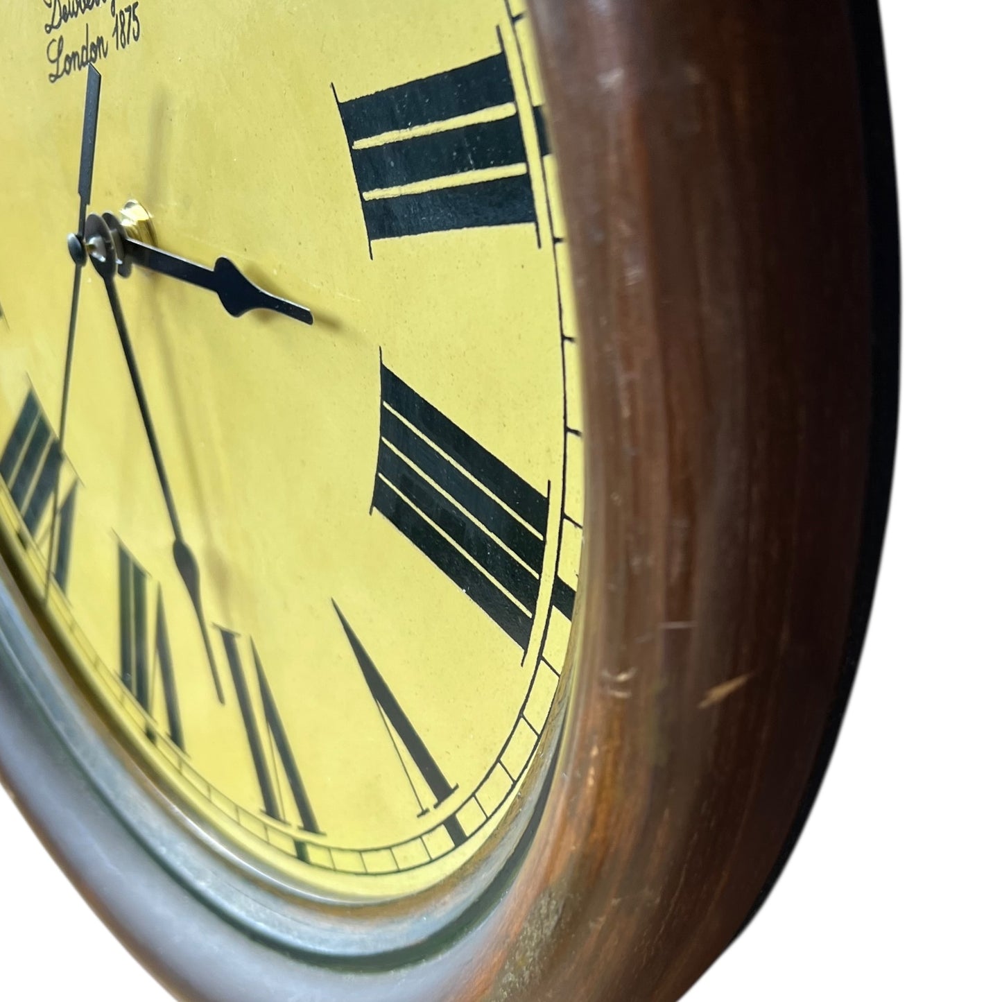 close up of rim of clock