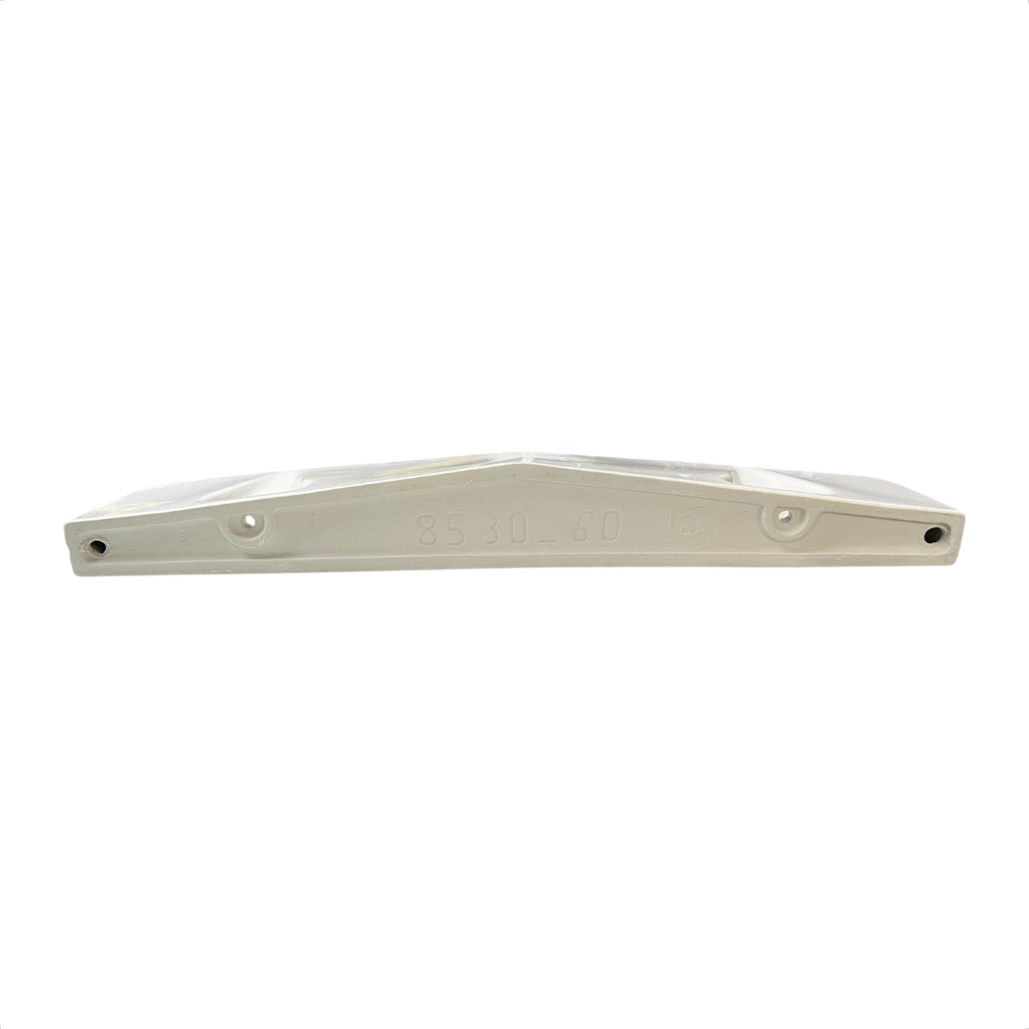White ceramic shelf on a white background