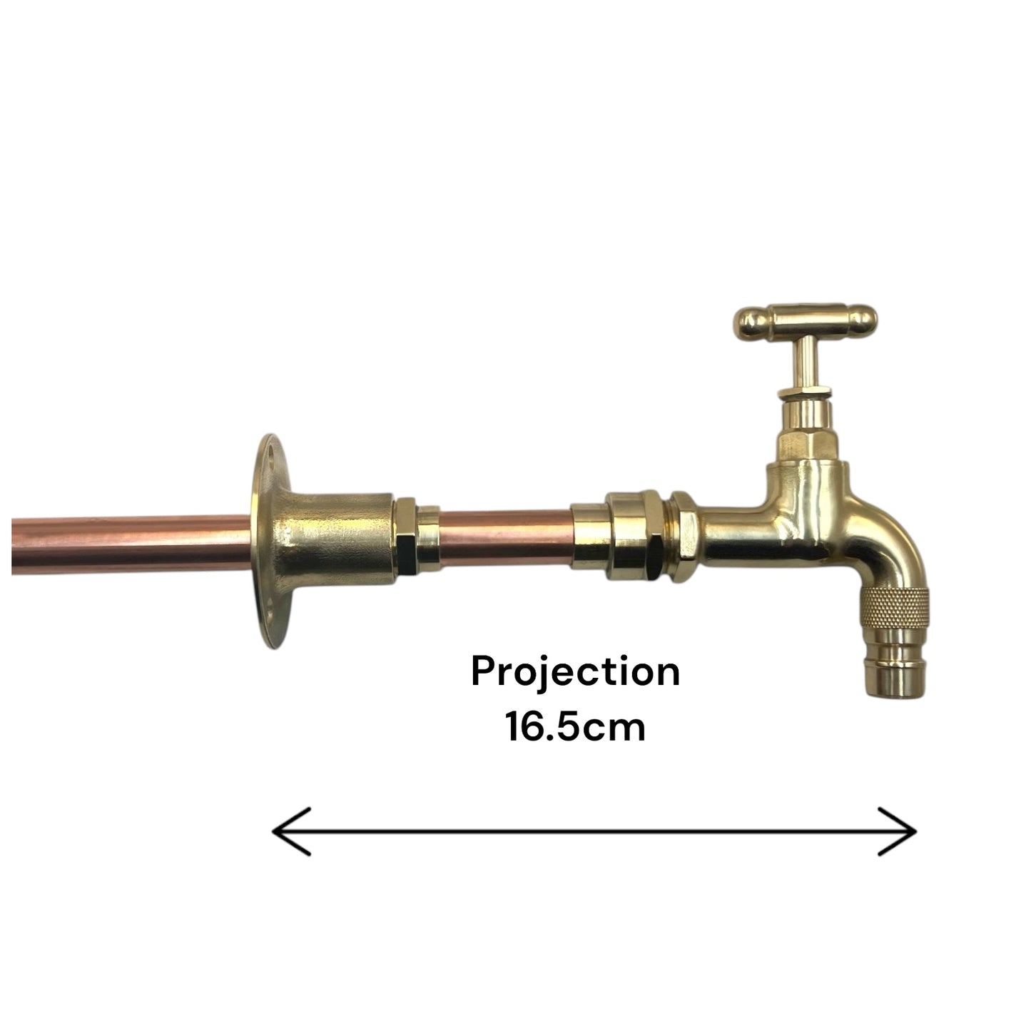 Pair of Vintage Style Copper and Brass Taps, for Kitchen, Bathroom, Camper Van