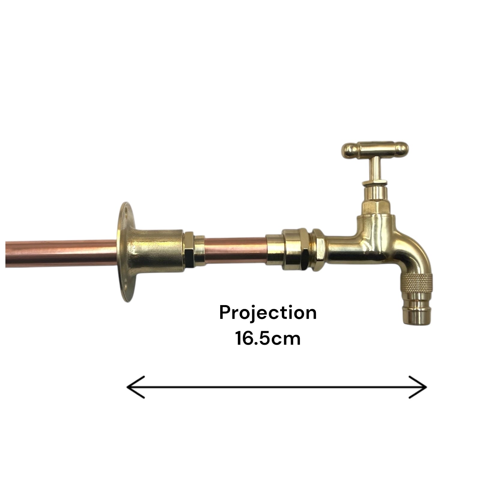 Pair of Vintage Style Copper and Brass Taps, for Kitchen, Bathroom, Camper Van